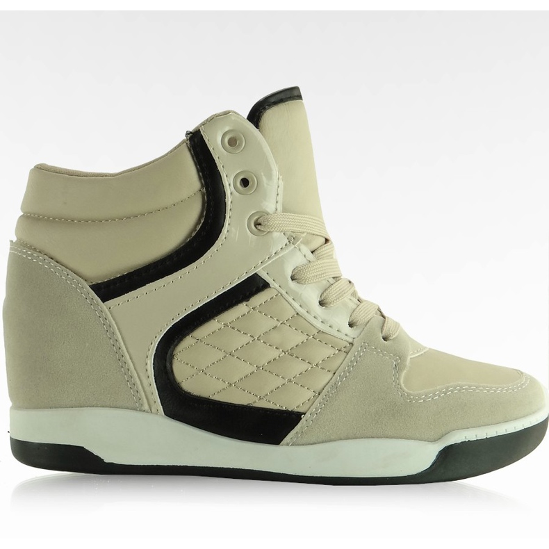 Baskets en daim face à BKA-127 Apricot brun multicolore