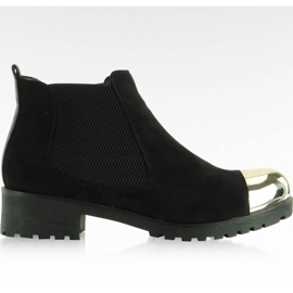 Bottes Jodhpur à bout doré A89387 Noir