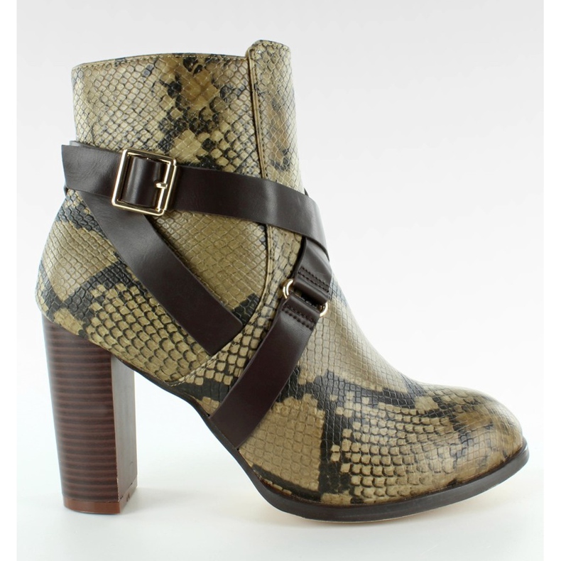 Bottines Snake Story A993 Marron brun