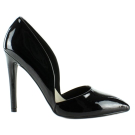 Escarpins laqués avec empreintes EE05 Noir