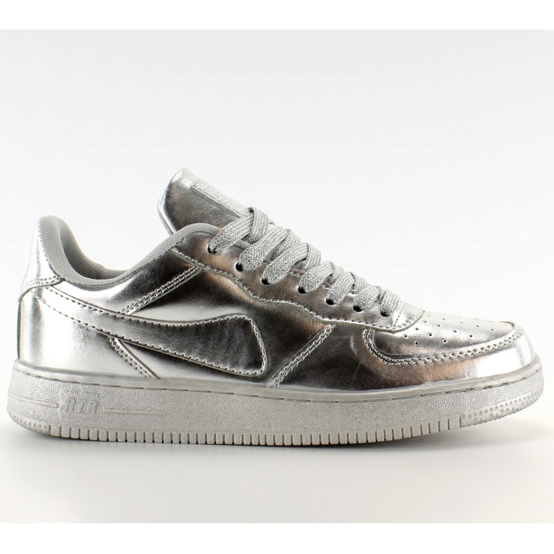 Chaussures de sport couleurs folles B731 Silver gris