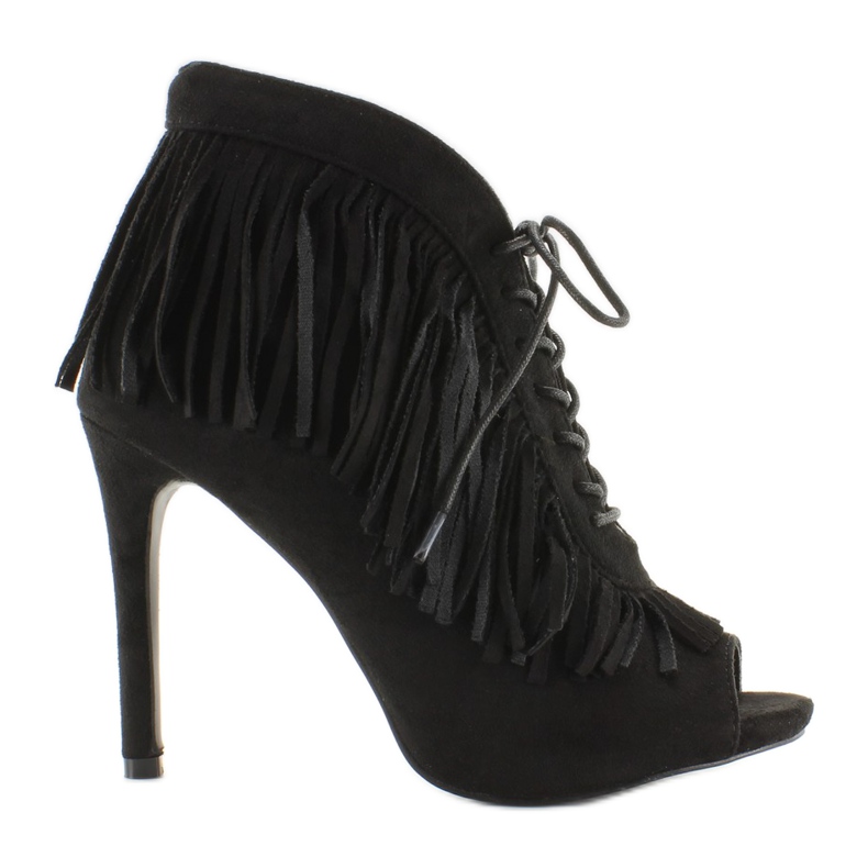 Bottines à lacets Open Styl Boho 11015 le noir