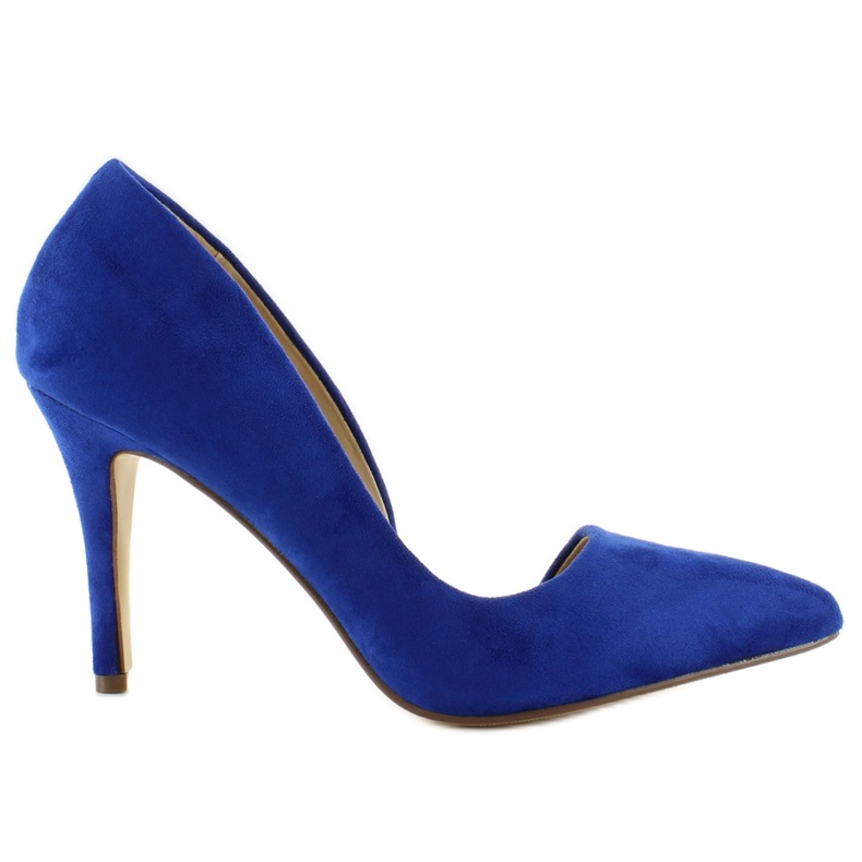 Escarpins asymétriques C27 Daim cobalt bleu Escarpins asymétriques C27 Daim cobalt bleu