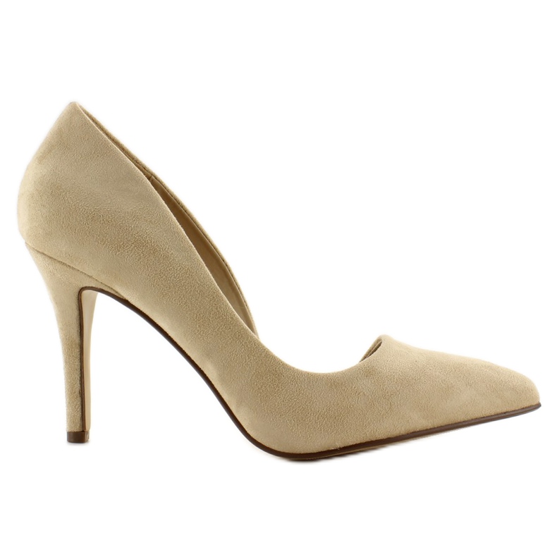 Escarpins asymétriques daim C27 Beige