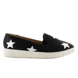 Baskets à étoiles, semelle haute Noir le noir