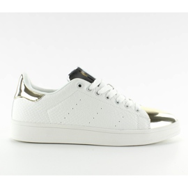 Chaussure de sport à bout miroir Q56 White / Gold jaune blanc