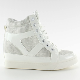 Sneakers sur le talon haut R-201 White blanc