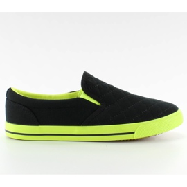 Slip-on en coton matelassé H537 noir