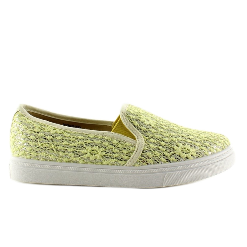 Slip-on dentelle pastels XIN07P Jaune