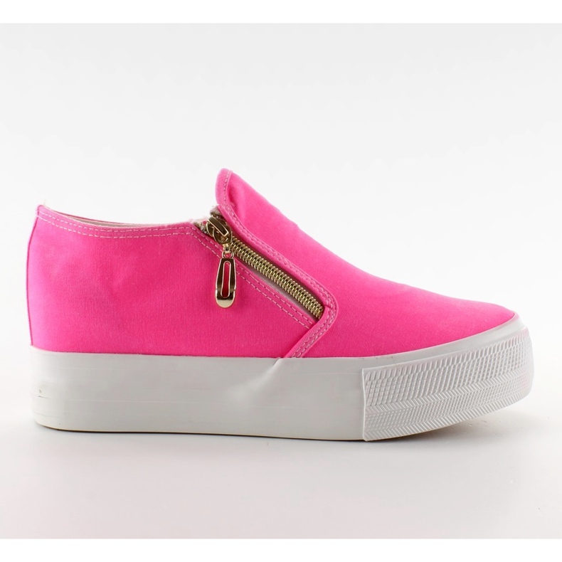 Slip-on compensé avec fermeture à glissière NG620 Rose