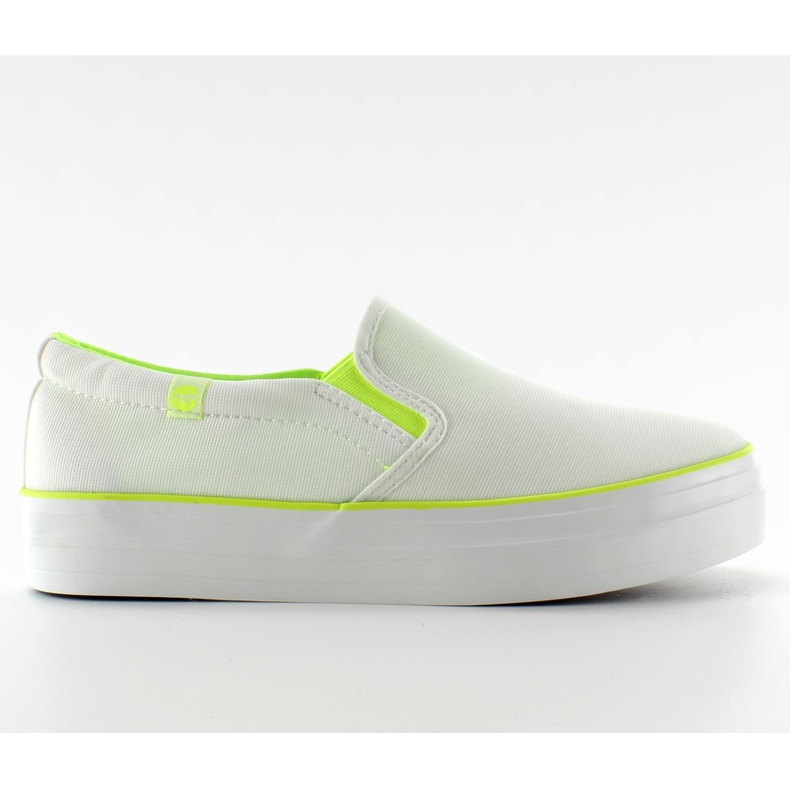 Slipony sur double semelle GF-41 Blanc blanche
