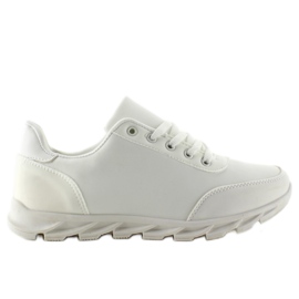 Chaussures de jogging sport B16-48 Blanc blanche