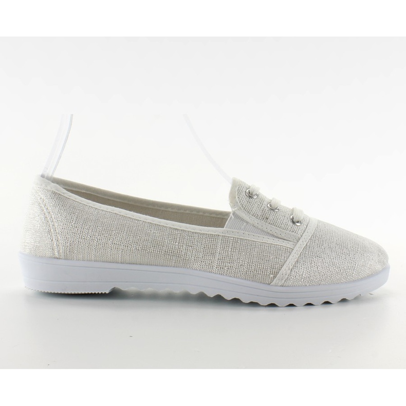 Baskets à lacets blanches brun multicolore