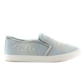 Jean déchiré à enfiler Nb05 bleu