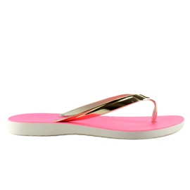 Tongs Gold Stripe Pt79 rose jaune