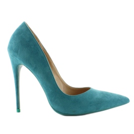 Talons classiques en daim 5005 L. Bleu multicolore