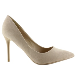 Escarpins sur talon confortable 1029 Beige