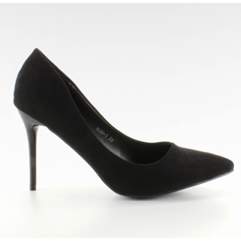 Escarpins sur un confortable talon noir 1029 le noir