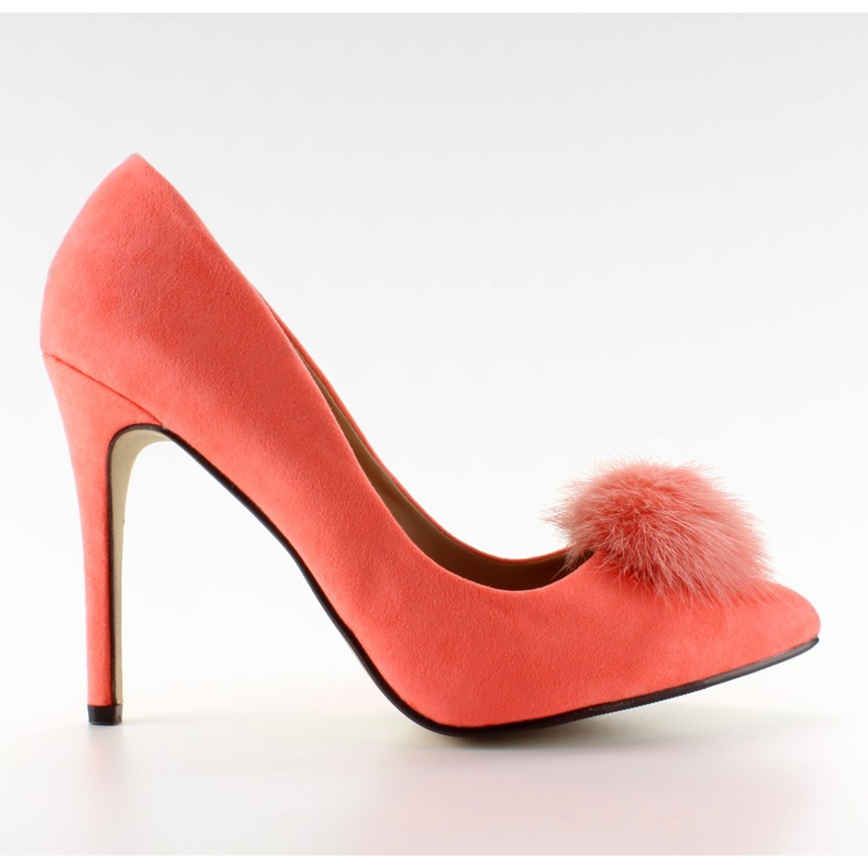 Épingles avec un pompon de canettes ZJ-06 Orange rose