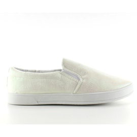 Slipony irisé JX35 Blanc blanche