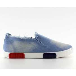 Baskets à semelle colorée BL65 L. Bleu