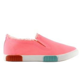 Jeans baskets semelle colorée BL65 Rose