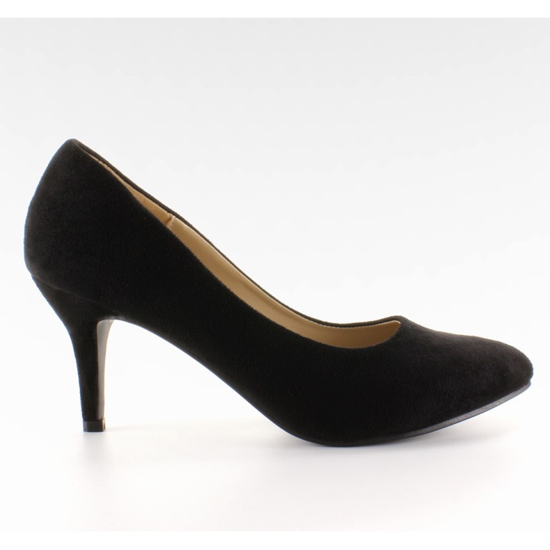 Escarpins noirs en daim M246 le noir