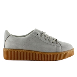 Creepers sur la semelle en caoutchouc K-95 gris