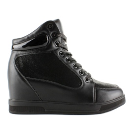 2017-3 Baskets montantes noires le noir