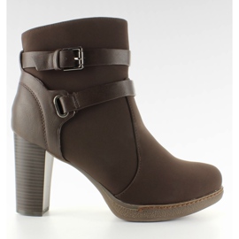 Bottines ZH693 Marron brun