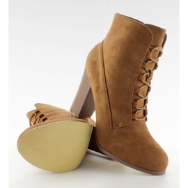 Chaussures à lacets 66-202 Camel brun