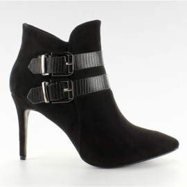 Bottes à rayures serpent noires 4087