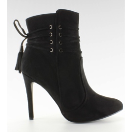 Bottines avec sensuelle 4074 Black le noir