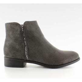 Bottines Chelsea en daim avec JK25 Pierres grises
