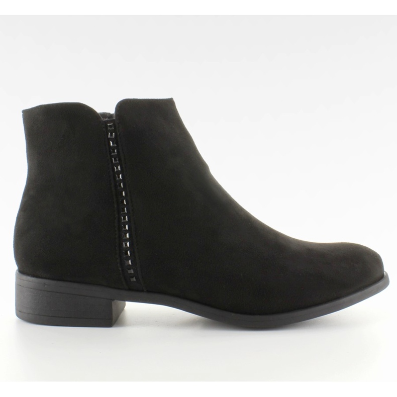 Daim Jodhpur avec pierres noires JK25 le noir