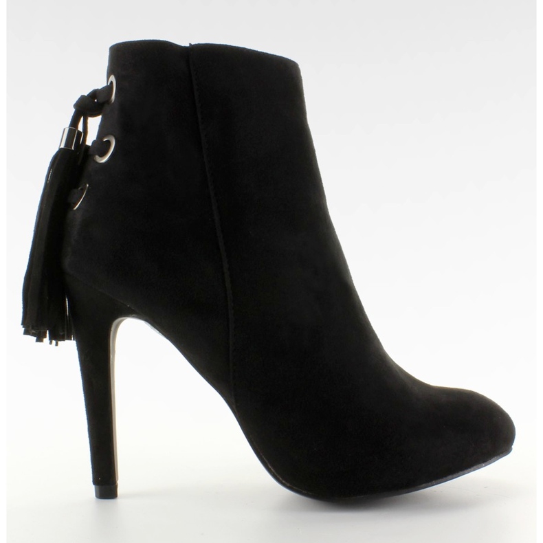 Bottines à pompons 66-217 Noir le noir