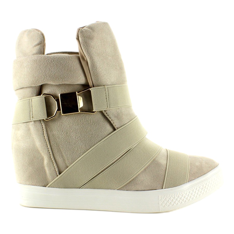 Baskets à bandes caoutchouc F-215 Beige