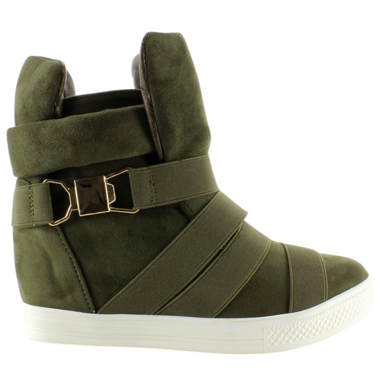 Baskets à bandes en caoutchouc F-215 Olive vert