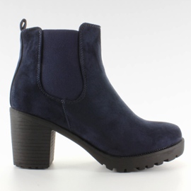 Bottes Jodhpur bleues en daim vagabonds M10-3 bleu marine