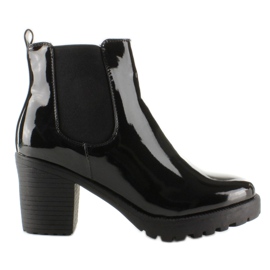 Vagabonds laqués KA-782P-3 Noir