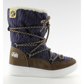 Bottes neige Eskimo pour enfants Marino bleu marine