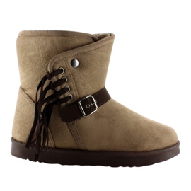 Femme Emusy Avec Franges K1661504 Taupe beige