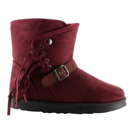 Emusy Femme Avec Franges K1661504 Bordeaux rouge Emusy Femme Avec Franges K1661504 Bordeaux rouge