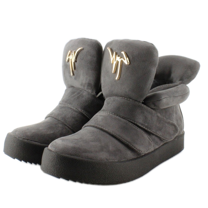 Baskets en daim gris GF-jx29