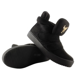 Baskets en daim noir GF-jx29 le noir