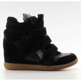 Baskets en daim 6040 noir le noir