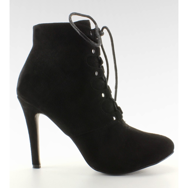 Talons hauts à lacets H253 Noir le noir