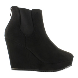 Bottes compensées 824 Noir le noir