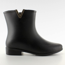 Bottes de pluie femme élégantes D33 noir le noir