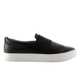 Baskets à enfiler avec caoutchouc NB72P Noir le noir